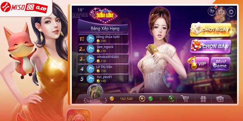 Hướng dẫn tham gia chơi game bài Miso88